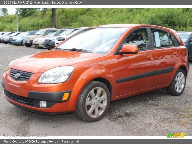 Sunset Orange / Gray 2009 Kia Rio Rio5 LX Hatchback