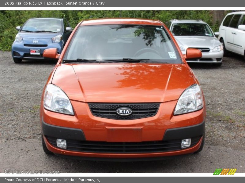 Sunset Orange / Gray 2009 Kia Rio Rio5 LX Hatchback