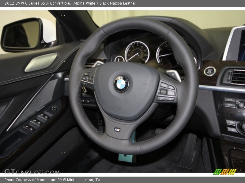 Alpine White / Black Nappa Leather 2012 BMW 6 Series 650i Convertible