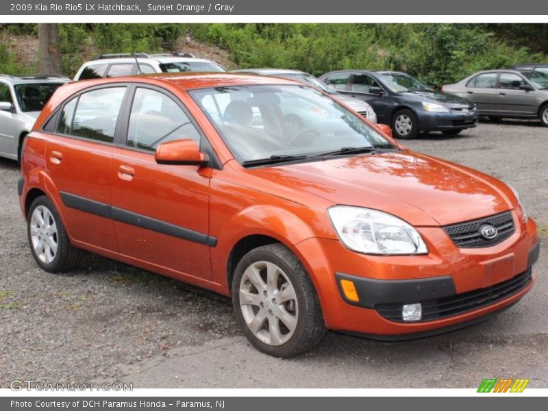 Sunset Orange / Gray 2009 Kia Rio Rio5 LX Hatchback