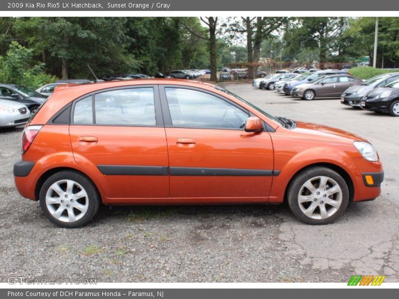 Sunset Orange / Gray 2009 Kia Rio Rio5 LX Hatchback