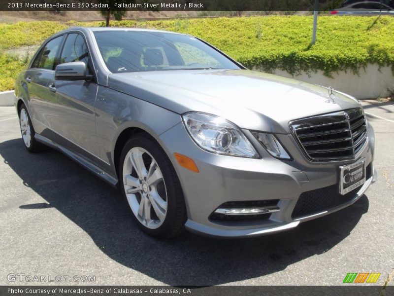 Palladium Silver Metallic / Black 2013 Mercedes-Benz E 350 Sedan