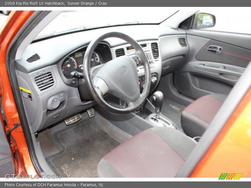 Sunset Orange / Gray 2009 Kia Rio Rio5 LX Hatchback