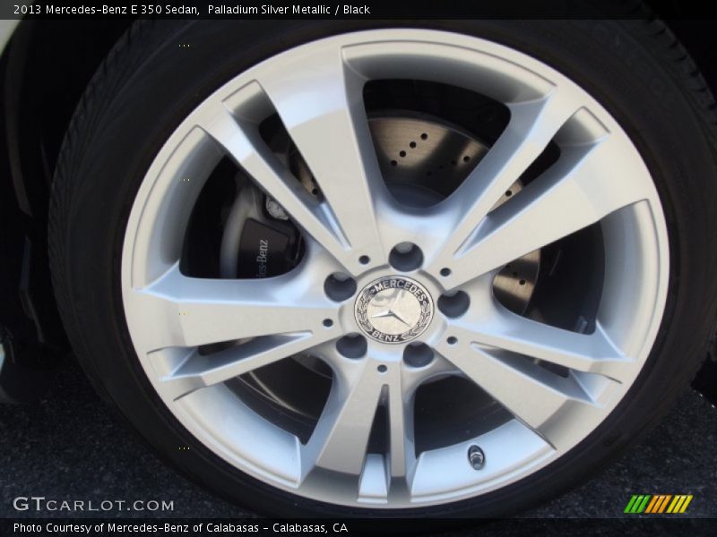Palladium Silver Metallic / Black 2013 Mercedes-Benz E 350 Sedan