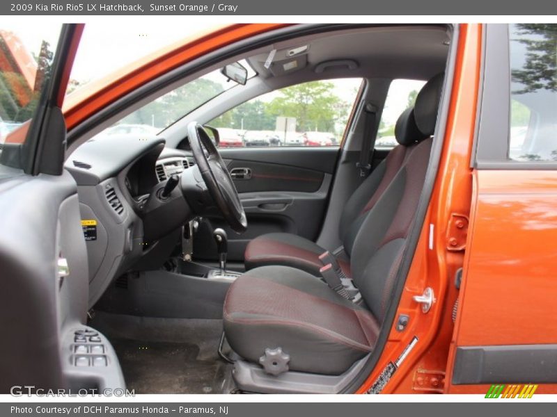 Sunset Orange / Gray 2009 Kia Rio Rio5 LX Hatchback