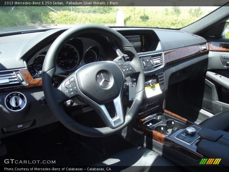 Palladium Silver Metallic / Black 2013 Mercedes-Benz E 350 Sedan