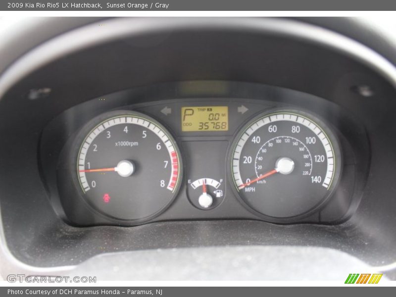 Sunset Orange / Gray 2009 Kia Rio Rio5 LX Hatchback