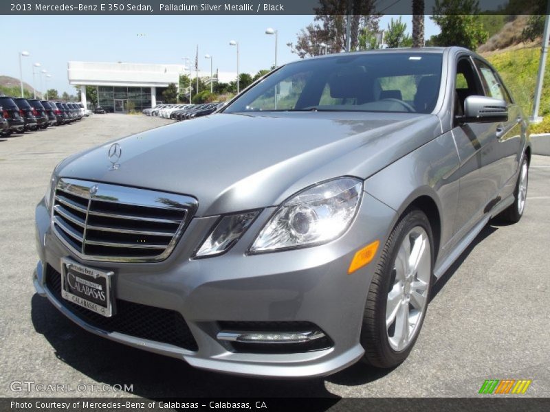 Palladium Silver Metallic / Black 2013 Mercedes-Benz E 350 Sedan