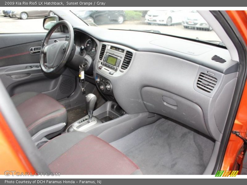 Sunset Orange / Gray 2009 Kia Rio Rio5 LX Hatchback