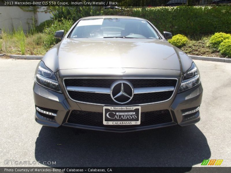 Indium Grey Metallic / Black 2013 Mercedes-Benz CLS 550 Coupe
