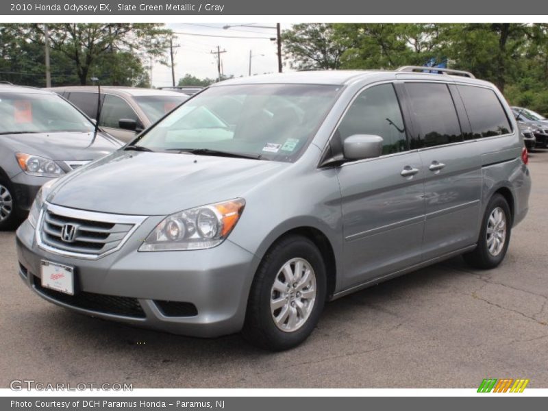 Slate Green Metallic / Gray 2010 Honda Odyssey EX