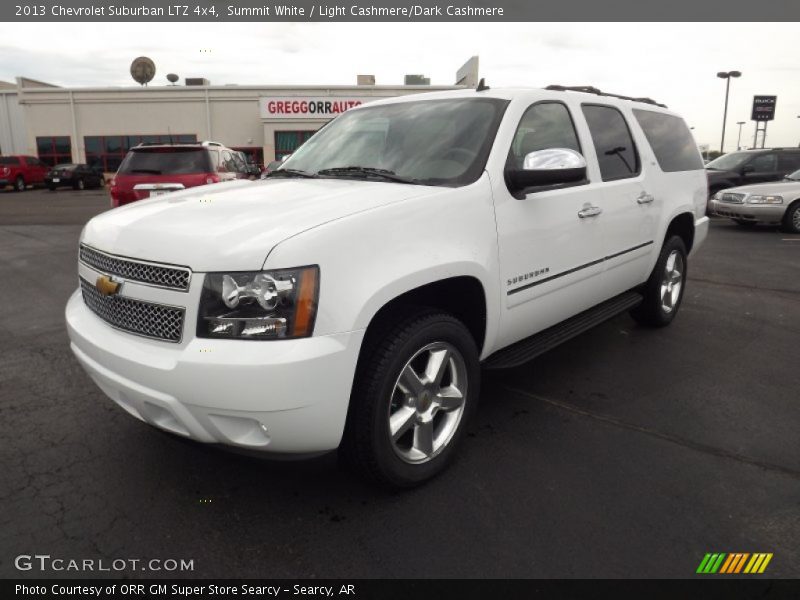 Summit White / Light Cashmere/Dark Cashmere 2013 Chevrolet Suburban LTZ 4x4
