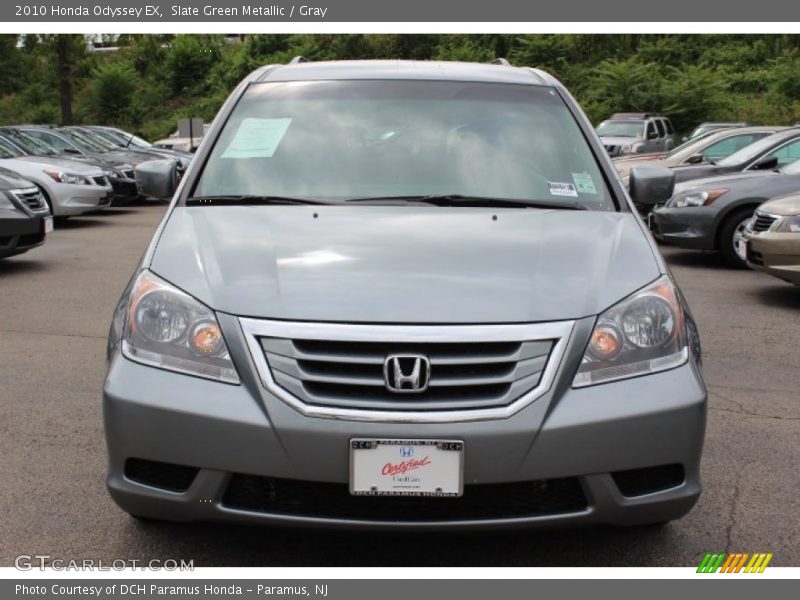 Slate Green Metallic / Gray 2010 Honda Odyssey EX