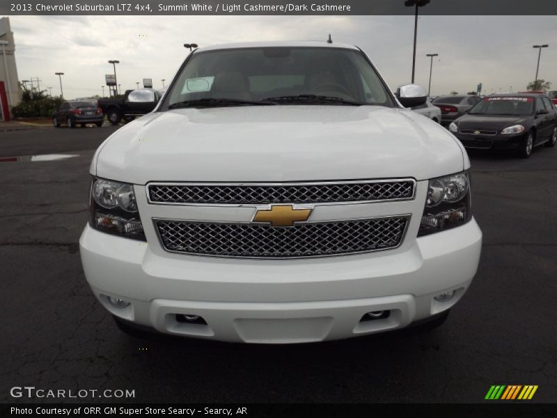 Summit White / Light Cashmere/Dark Cashmere 2013 Chevrolet Suburban LTZ 4x4