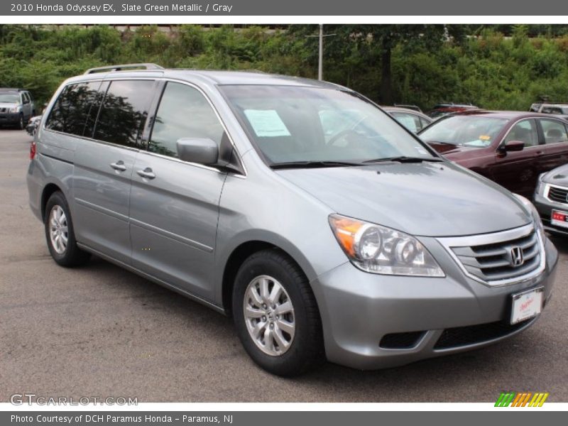 Slate Green Metallic / Gray 2010 Honda Odyssey EX
