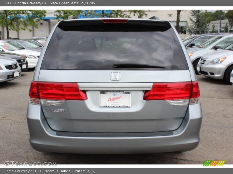 Slate Green Metallic / Gray 2010 Honda Odyssey EX