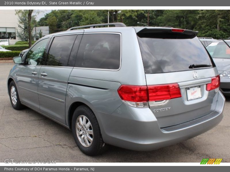 Slate Green Metallic / Gray 2010 Honda Odyssey EX