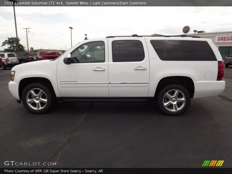 Summit White / Light Cashmere/Dark Cashmere 2013 Chevrolet Suburban LTZ 4x4