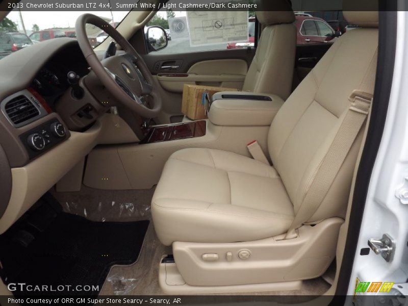 Summit White / Light Cashmere/Dark Cashmere 2013 Chevrolet Suburban LTZ 4x4