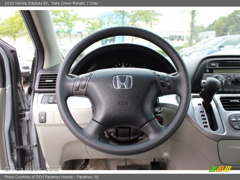 Slate Green Metallic / Gray 2010 Honda Odyssey EX
