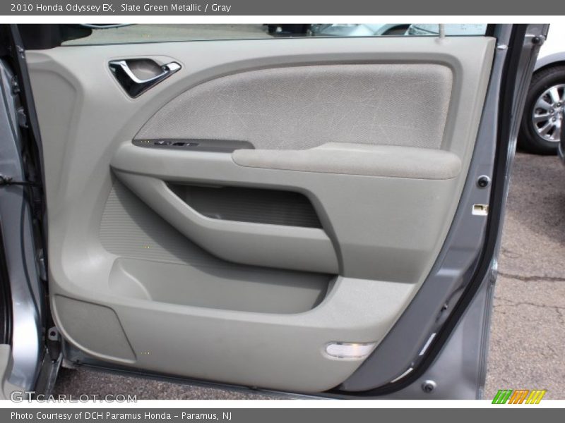 Slate Green Metallic / Gray 2010 Honda Odyssey EX