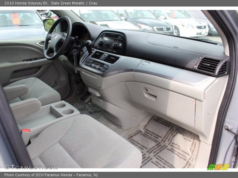 Slate Green Metallic / Gray 2010 Honda Odyssey EX