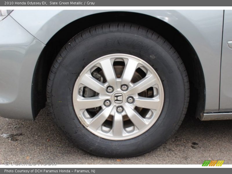 Slate Green Metallic / Gray 2010 Honda Odyssey EX
