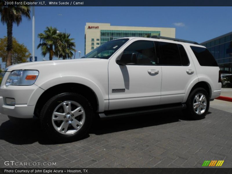 White Suede / Camel 2008 Ford Explorer XLT