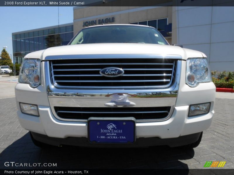 White Suede / Camel 2008 Ford Explorer XLT