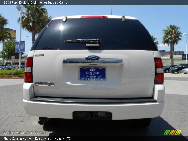 White Suede / Camel 2008 Ford Explorer XLT