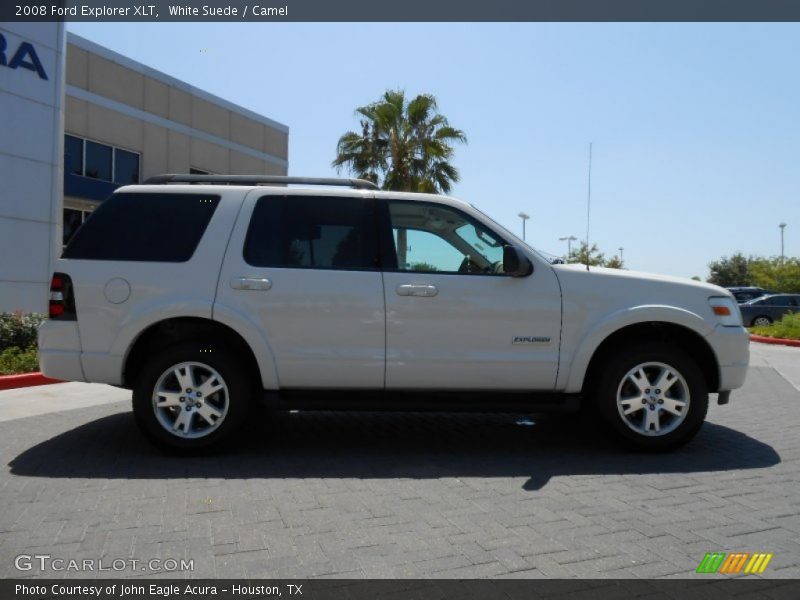 White Suede / Camel 2008 Ford Explorer XLT