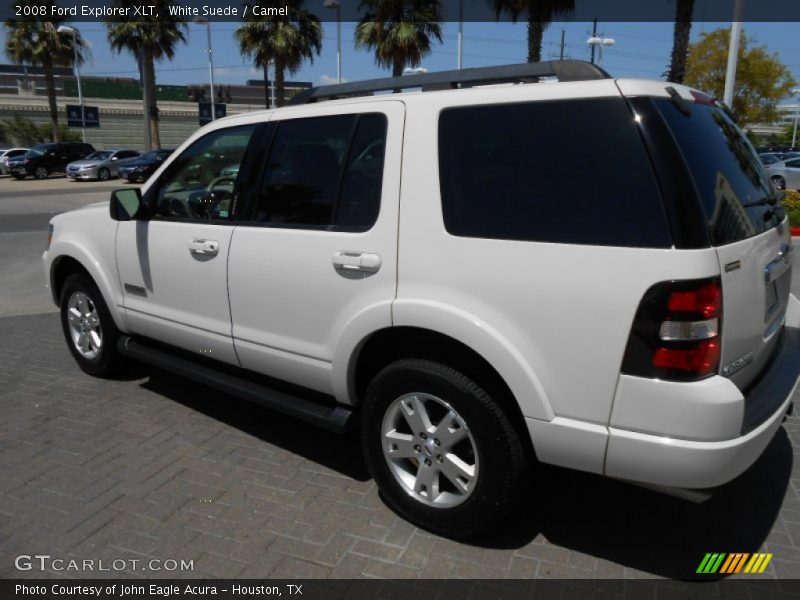 White Suede / Camel 2008 Ford Explorer XLT