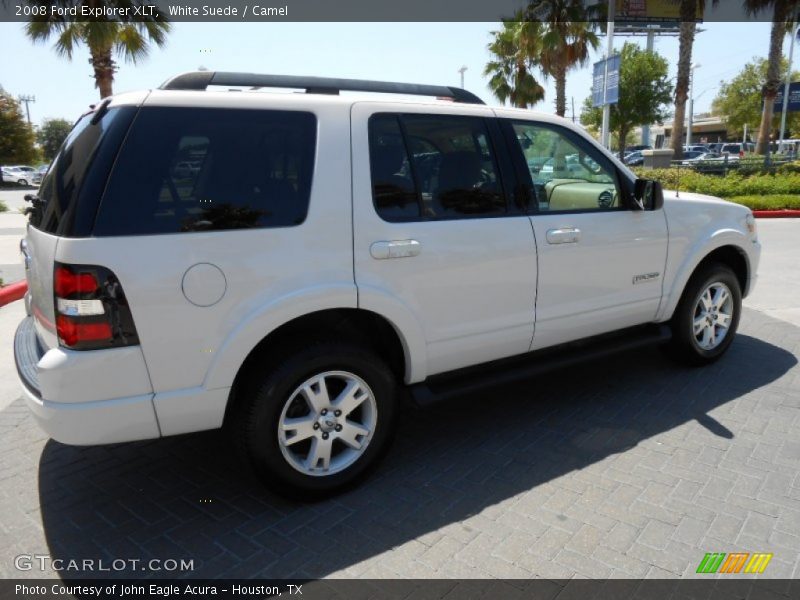 White Suede / Camel 2008 Ford Explorer XLT