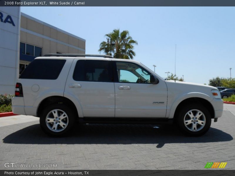 White Suede / Camel 2008 Ford Explorer XLT