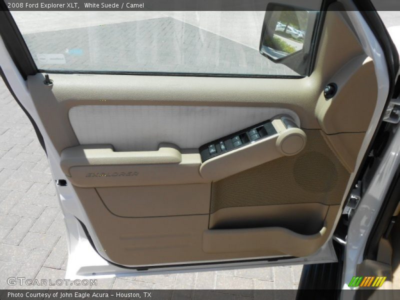 White Suede / Camel 2008 Ford Explorer XLT