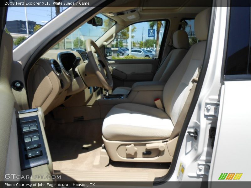 White Suede / Camel 2008 Ford Explorer XLT