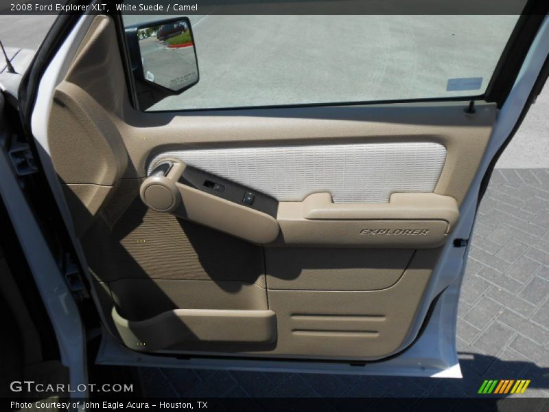 White Suede / Camel 2008 Ford Explorer XLT