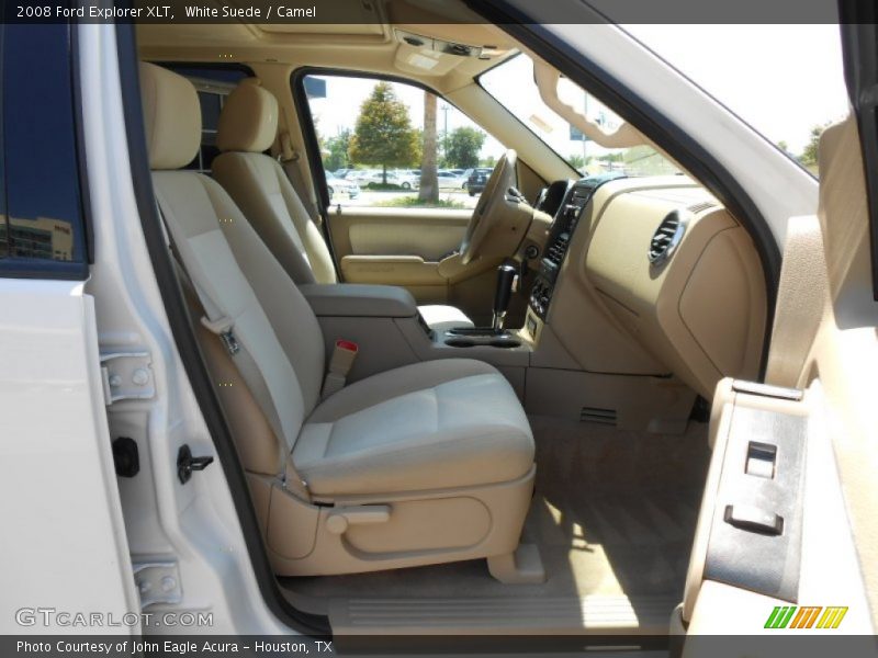 White Suede / Camel 2008 Ford Explorer XLT