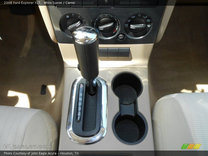White Suede / Camel 2008 Ford Explorer XLT