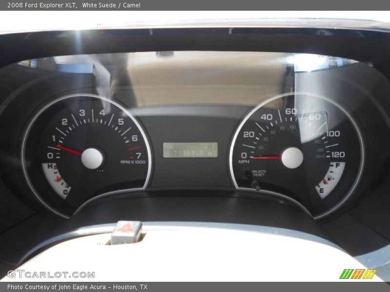 White Suede / Camel 2008 Ford Explorer XLT