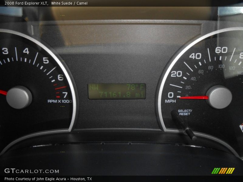 White Suede / Camel 2008 Ford Explorer XLT