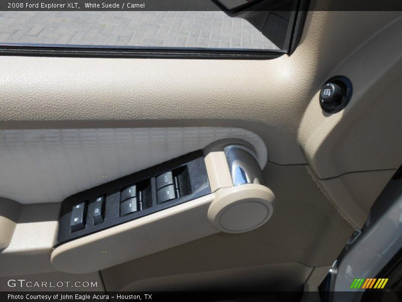 White Suede / Camel 2008 Ford Explorer XLT