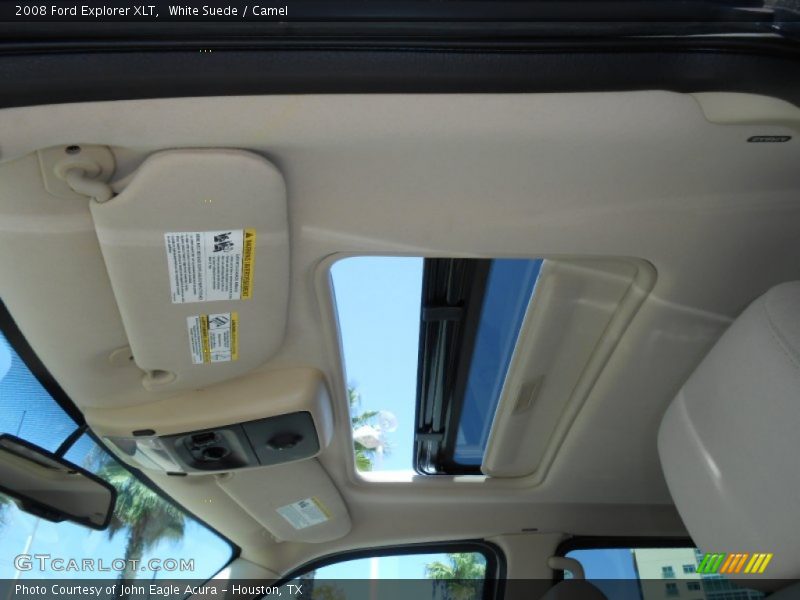 White Suede / Camel 2008 Ford Explorer XLT