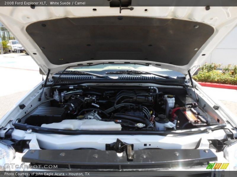 White Suede / Camel 2008 Ford Explorer XLT