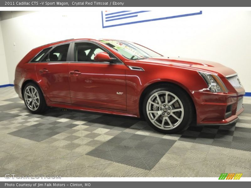 Crystal Red Tintcoat / Ebony 2011 Cadillac CTS -V Sport Wagon