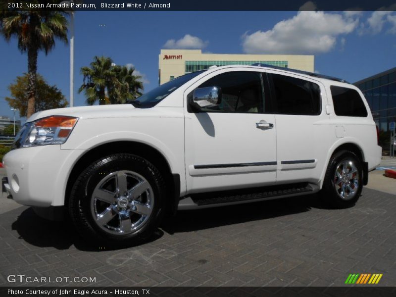 Blizzard White / Almond 2012 Nissan Armada Platinum