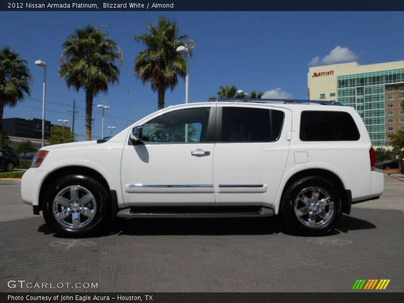 Blizzard White / Almond 2012 Nissan Armada Platinum