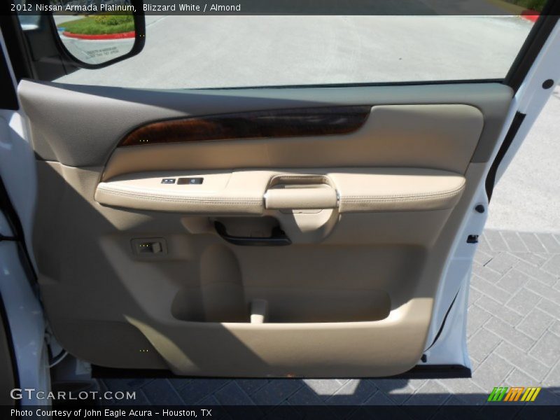 Blizzard White / Almond 2012 Nissan Armada Platinum