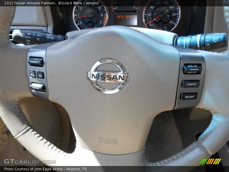 Blizzard White / Almond 2012 Nissan Armada Platinum