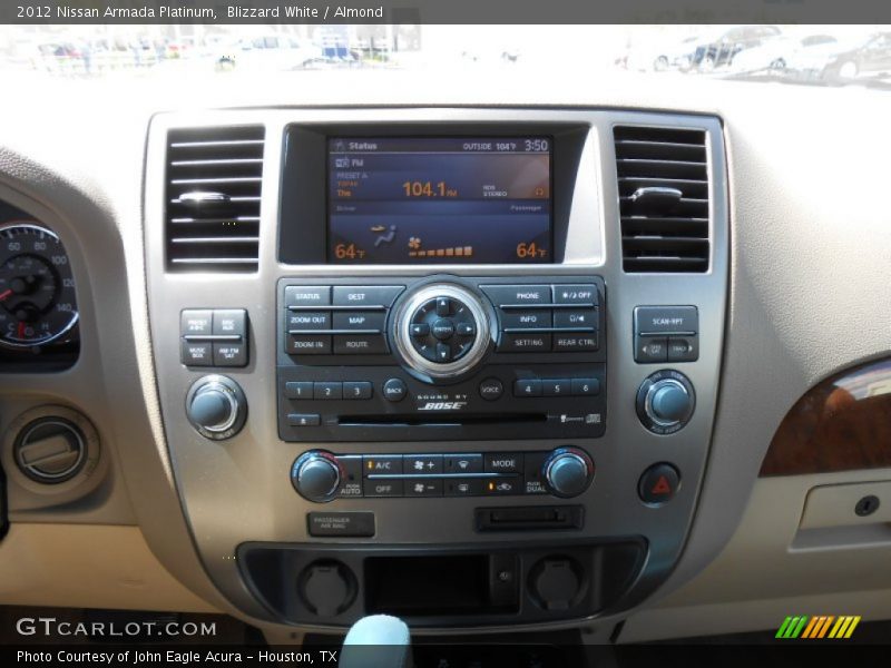 Blizzard White / Almond 2012 Nissan Armada Platinum